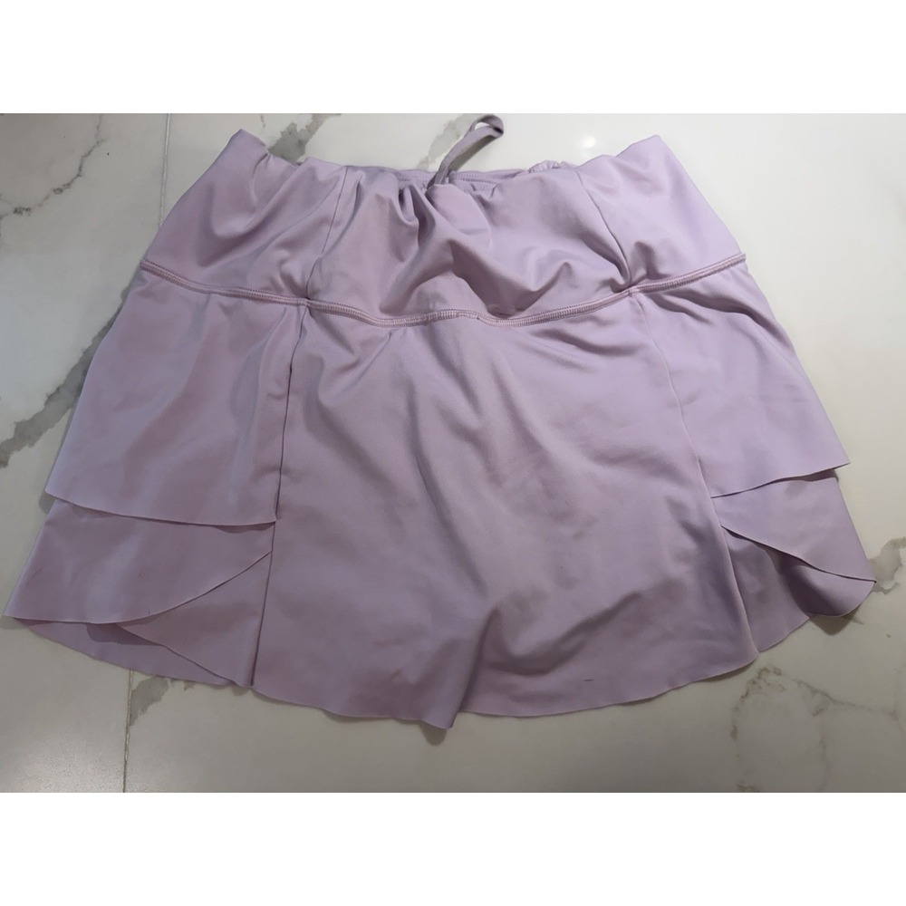 Athleta Swagger Ruffle Skort Sz S Purple Performance Flutter Tennis Golf Flounce